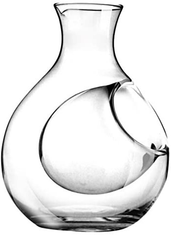 CALLARON Decantador De Vino De Cristal Decantador De Vino Transparente Jarra De Vino De Cristal Jarra De Vino Tinto Decantador De Champán para Bar En Casa