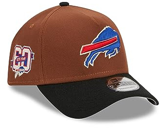 New Era NFL Harvest Cap American Football Sidepatch Snapback Teamlogo A-Frame keps brun svart, 940-Bills-brun-svart-#32427, one size