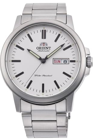 Orient Contemporary Conmuter - Orologio Da Uomo Automatico a Carica Manuale Casual Bracciale e Cassa In Acciaio Metallizzato Quadrante Grigio - RA-AA0C03S39B RA-AA0C03S