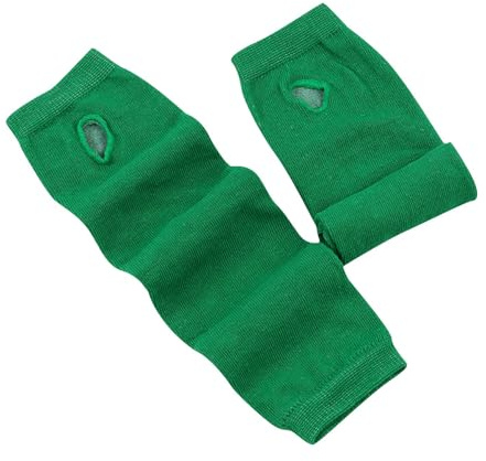 Anevous 1 Pair Women's Long Fingerless Gloves, Winter Knitted Arm Warmers, Fingerless Arm Warmers, Women's Leg Warmers, Long Sleeve Mittens for Women, Autumn Winter, Green, One Size