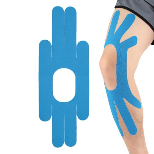 Ruban De Kinésiologie Prédécoupé - Bande Adhésive Sportive Respirante, Tape Kinésiologique Étanche | Taping Pour Genou, Gym, Running, Tennis, Football, Soutien Musculaire Pour Performances Sportives