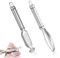 YALiya 2 Piezas Removedor Escamas Pescado de Acero Inoxidable, Raspador Escamas Pescado, Quitar Escamador de Pescado, Desincrustadora de Pescado con Dientes de Sierra, para Cocina, Marisquerías