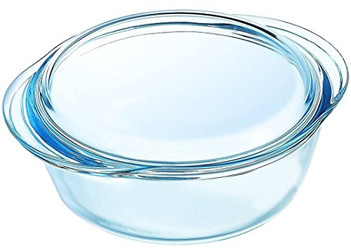 Pyrex Essentials Round Casserole 2.1L Lid Cooking Bakeware Dish Dinner Oven Party Food Cookware Kitchen Home