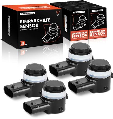 Frankberg Lot de 4 capteurs de stationnement avant arrière compatibles avec Golf VII BA5 BV5 1.0L-2.0L 2013-Aujourd'hui A3 8V1 8VK 1.0L-2.0L 2014-2020 P.a.s.s.a.t 3G2 CB2 Replace# 5Q091927777 5B