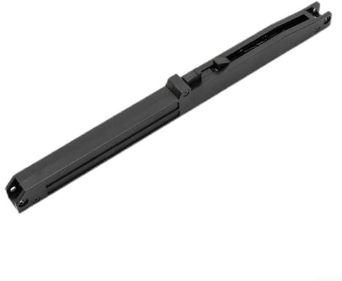 2-teiliges Schiebetür-Hardware-Schienen-Set, Soft-Close-Mechanismus für Dämpfer-Schiebe-Schiene, mit einem lochfreien Design