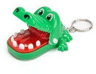 Noris 606132081Y06 - Spel Bitande Krokodil - Bitande Krokodil Spel från Noris, Med Nyckelkedja, Från 3 år