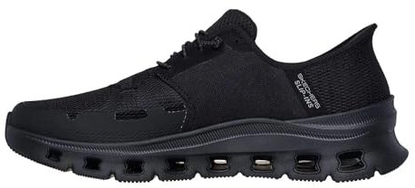 Skechers Herren Glide-Step Pro Sneaker, Black Mesh/Hotmelt, 45 EU