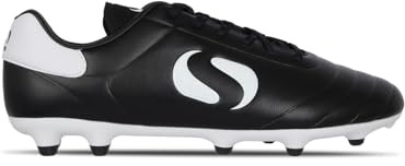 Sondico Mens Strike Firm Ground Football Boots Black/White 8.5