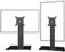 2 Pack Single LCD Computer Monitor Free-Standing Desk Stand Riser for 13 inch to 32 inch Screen with Swivel, Height Adjustable, Rotation, Holds One (1) Screen up to 35kgs