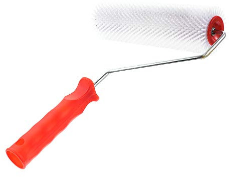 ULTECHNOVO Rodillo de Púas Piso Rodillo Autonivelante Regla Rodillo de Púas Papel Tapiz Rodillo de Costura para Manejar Piso de Látex Nivelación 9 Pulgadas