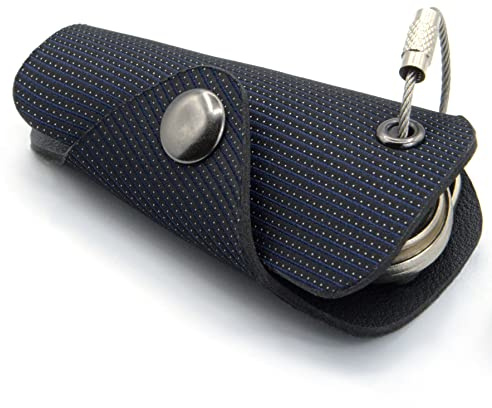 GUGGIARI® Portachiavi in Pelle PU e Tessuto. Organizzatore Chiavi da Uomo e Donna per tenere in ordine le Chiavi di Casa, Ufficio e Scooter. Idea Regalo di Design Italiano-PINDOT