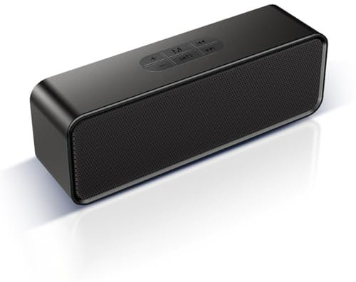 STFMHEZ Bluetooth Speaker, Portable Wireless Speakers Bluetooth 5.0 Speaker with 3D Stereo HiFi Bass, 1200mAh Battery, 12 Hour Playtime, Support Bluetooth/U-Disk/AUX Audio/TF Card