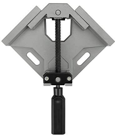 Hoteche 300301 Eckklemme mit einstellbarer 90-Grad-rechtwinkliger Klemme für Schweißen und Holzbearbeitung mit Premium-Aluminiumlegierung Rahmen mit Swing Backe Design Werkzeug