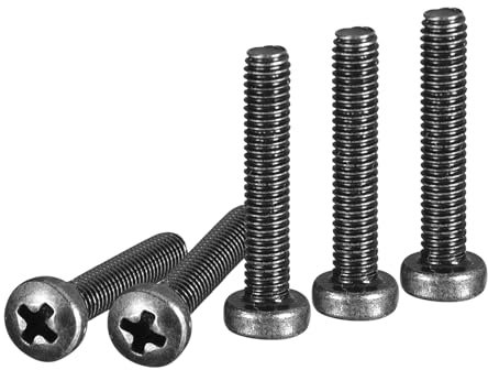 DTGN M3x16mm Viti a Testa Cilindrica, 100pz M3 Attacco Phillips, Filettatura Metrica Grossa, Acciaio con Finitura in Ossido Nero, Kit di Viti Bulloni