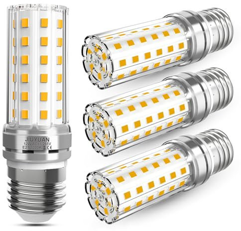 E27 LED Warmweiß 12W LED E27 Mais Birne Lampen 3000K 1450LM Ersetzt Glühbirnen 100W, Edison Schraube E27 Maiskolben Led Energiesparlampe Birnen Led Kerze Licht Glühbirne Nicht Dimmbar - 4er Pack