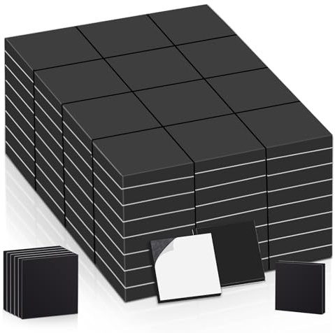 Magnetplättchen selbstklebend, Piastre magnetiche autoadesive, 250 pezzi magneti 10x10x2 mm, potenti magneti adesivi quadrati autoadesivi per lavagna magnetica