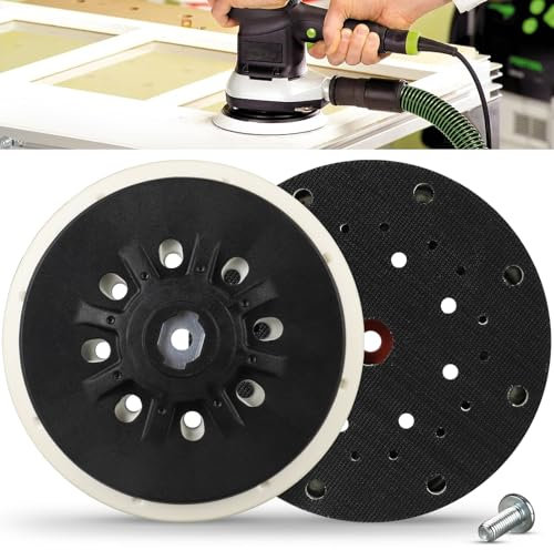 Disco de lijado de 150 mm, placa de lija de 150 mm compatible con RO1 RO2E RO150E ES150 ET2 ETS 150 LEX 150 LET WTS 150 Rotex 150 RO 150 EQ Disco de lijado duro lijadora orbital