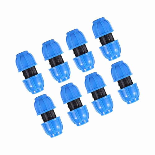 Dioche Raccordo Dritto, 5 Pezzi PE Plastica da 20mm a 20mm Connettore per Tubo Connettore Dritto Raccordo per Tubo Dell'acqua per Collegamento Tubo Dell'acqua