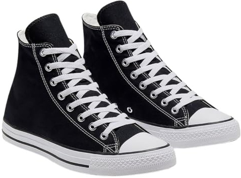 Mens Slip On Lace Up High Top Canvas Summer Trainers Pumps Sneakers Men Casual Comfy Shoes 6-11 (Black, UK Footwear Size System, Adult, Men, Numeric, Medium, 9)