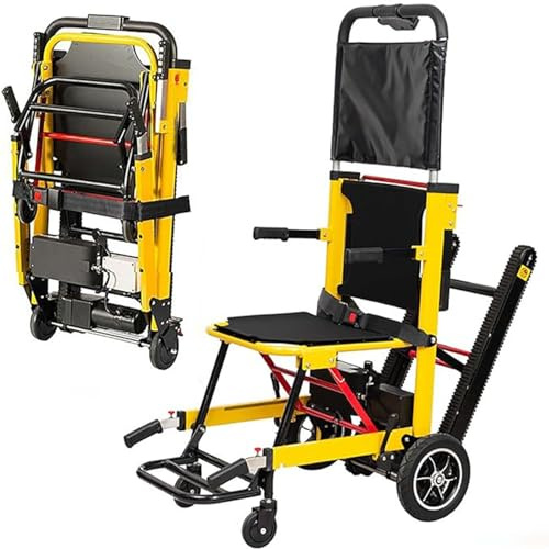 Electric Stair Climbing Hand Truck - Portable Folding Design for Heavy Loads up to 380Lb, Ideal for Medical Equipment and Mobility Assistance
