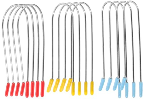 WOONEKY Pinzas Para Rulos Calientes y Clips Cabello 24 Piezas Surtidas Tamaños 3.2cm, 2.54cm y 1.9cm, Acero Flexible, Kit Para Permanente En Casa Para Uso Personal y Profesional