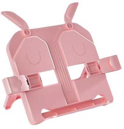 Läsbokhållare, hopfällbart bärbart bokställ, justerbar organisatör med klämma - visuellt skydd för, bibliotek, sovrum, klassrum, resor och vardagsrum