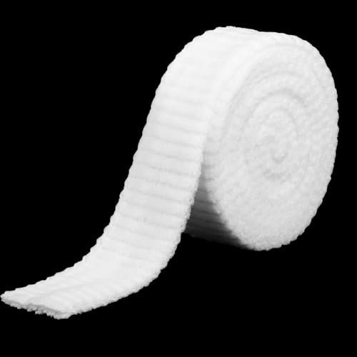 Yolev 2M Tubular Bandage Elastic Tubular Gauze White Net Wound Dressing Stretch Dressing Retainer Mesh Net Bandage Wrap for Arm Leg or Foot Without The Use of Adhesive Tape