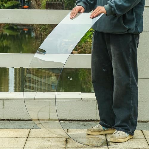 Placas De Policarbonato 1mm, Planchas Impermeable Transparente, Panel De Techo De Plástico, Hojas De Revestimiento De Paredes, para Invernadero Jardin Terraza(0.8 * 1m/2.6 * 3.3ft)