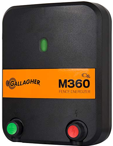 Gallagher M360 Electric Fence Charger, 3.6J 110V Plug-in, 55 Mile Range