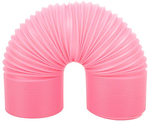 Retractable Small Animal Play Tunnel for Guinea Pig Hedgehog, Expandable Pop Up Tube for Indoor Pet Exercise, Hideout and Play Pink