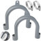Haltebogen Ablaufschlauch, Halterung für Ablaufschlauch,Schlauch Halterung für Waschmaschine Geschirrspüler, Trockner,Haltebogen universal Einhängebogen,2 Stück universal U-förmige Haltebogen
