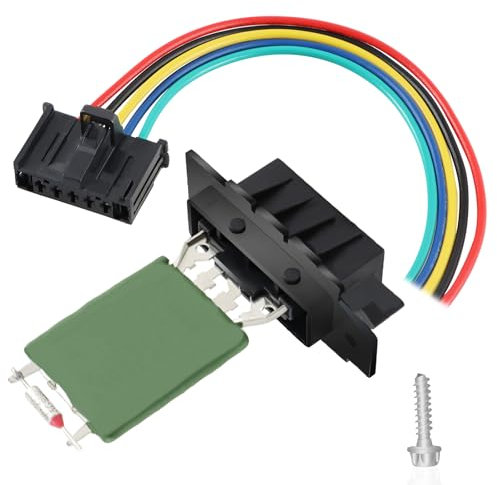 EVRBUL Car Heater Motor Fan Resistor Blower Resistor Kit Compatible with Vauxhall Corsa Adam Alfa Romeo Fiat Doblo Grande Punto Ducato Qubo Replace#: 13248240 77364061 95508692 55702407