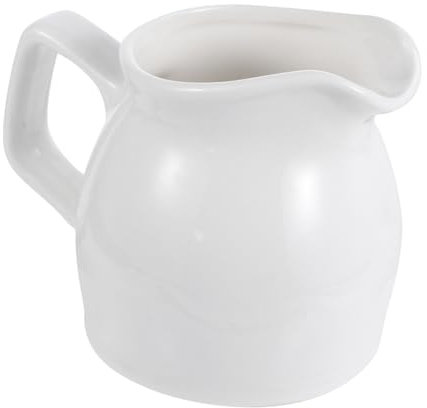 OFFSCH Tasse à Lait Céramique Pour Café Lait Dessert Et Glace Avec Bec Verseur Et Poignée Ergonomique