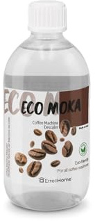 ErrecHome ECO MOKA, Descalcificador natural biodegradable compatible con todas las cafeteras y hervidores, Made in Italy, 500 ml