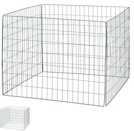 Relaxdays Compostiera in Acciaio, Set da 2 Contenitori da Giardino per Compost, HLP: 70 x 90 x 90 cm, 560 Litri, Verde