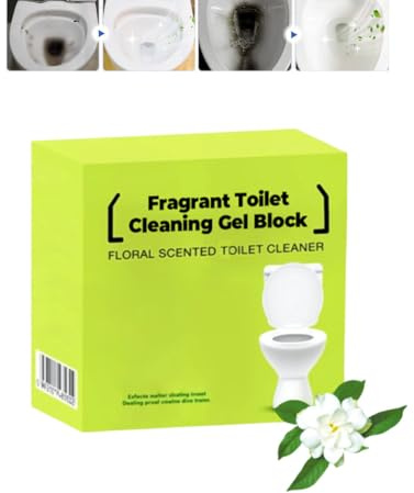 Pastiglie profumate per la pulizia del WC, pastiglie detergenti automatiche a lunga durata per il WC, deodorante per ambienti al profumo floreale (Jasmine)