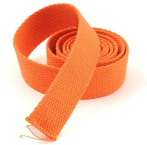 WEOKDFHA sadelgjord 5 meter 25 mm kanvas band bältesväska sadelgjord nylon ryggsäck band sömnadstillbehör (orange)