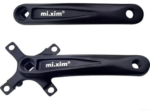 Oniissy Ensemble de manivelle carrée en alliage d'aluminium 64/104 pour BCD 170 mm pour 7-12 vitesses, compatible avec pédalier de 120 à 122,5 mm, filetage de pédale 14 mm-9/16