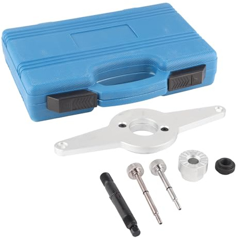 Zohisin Vibration Damper Holding Tool T10531 Crankshaft Pulley Removal Tool for 4cyl .8 2.0 TFSI Engine Professional Grade Steel Tool Kit for Timing Chain Maintenance