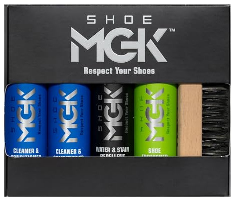 SHOE MGK Complete Kit - Shoe Care Kit to Clean, Protect and Refresh all white shoes, Leather Shoes, Sneakers, Dress Shoes, and More