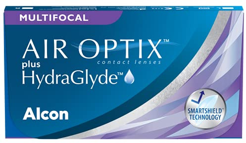 Air Optix plus HydraGlyde Multifocal månadslinser mjuka, 3 stycken, BC 8,6 mm, DIA 14,2 mm, ADD MED, -8,75 dioptrier