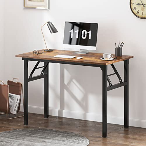 SogesHome Klapptisch Computertisch 100 x 60 x 75 cm PC Tisch Schreibtisch Bürotisch Büroarbeitsplatz für Home Office Verwendung Schreibtisch Esstisch Konferenztisch