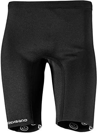Rehband Thermal Pants, Men's Compression Underwear Made of 1.5mm Neoprene, Stabilizes Muscles and Providing Warmth for Football, Fitness, Running, and More, Colour:Black, Size:Large
