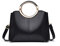 NICOLE & DORIS Damen Henkeltaschen Elegante Frauen Umhängetasche mit Top Griff Mehreren Fächern Designer Tasche Klein Mode Schultertasche Handytasche PU Leder Schwarz