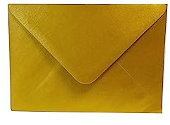Craft UK 2396 C6 Gold Centura Pearl Envelopes (50 Pack)