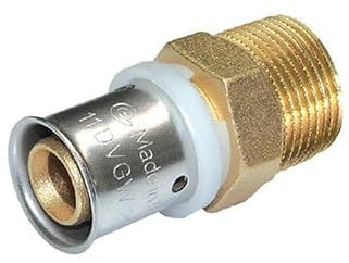 Raccord droit mâle multicouche à sertir TH - Ø16 au Ø32 (16 X 3/4)