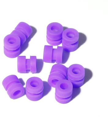 10 st F7 F4 Racing Drönare Flignt Controller Antishake M2 M3 skruvar VD stötdämpande gummi anti-vibrationsdämpande dämpare drönare tillbehör (färg: M3 lila)