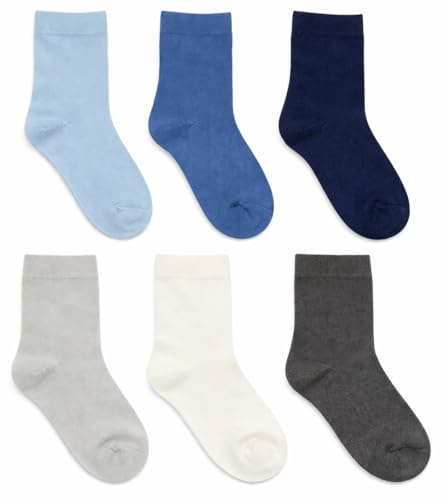 Baby Kids Boys Seamless Socks Cotton Ankle Socks Size 5-6 Years, Blue