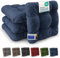 Beautissu 4er Set Premium Stuhlkissen 40x40 cm Dunkelbau – UV-beständig & Robust Sitzkissen Outdoor 8 cm dick Polster für Balkonstühle – Gartenstuhl Sitzpolster Stuhl Kissen Indoor – HighLux SK