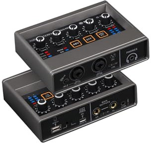 Mesa Mezclas DJ, Q-16 mezclador de Audio profesional USB Audio Inteace tarjeta de sonido equipo de DJ estudio de grabación convertidor de guitarra eléctrica